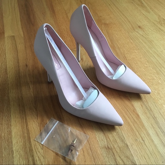 Brand New Pink Leather Heels by Topshop - Picture 6 of 6